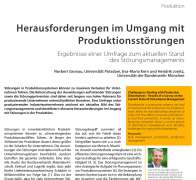 Herausforderungen im Umgang mit Produktionsstörungen